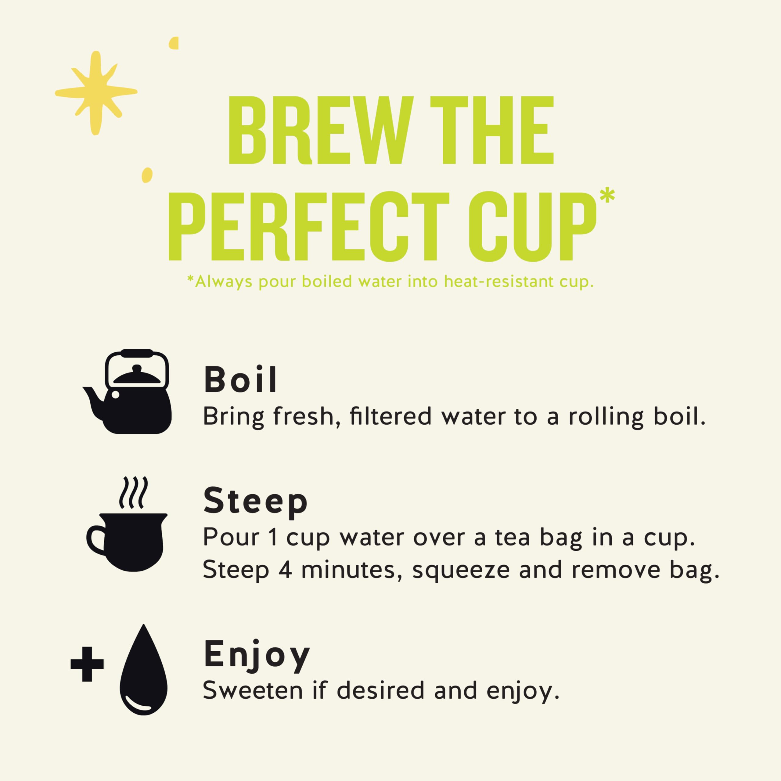 Recycled packaging materials support sustainable tea choices.