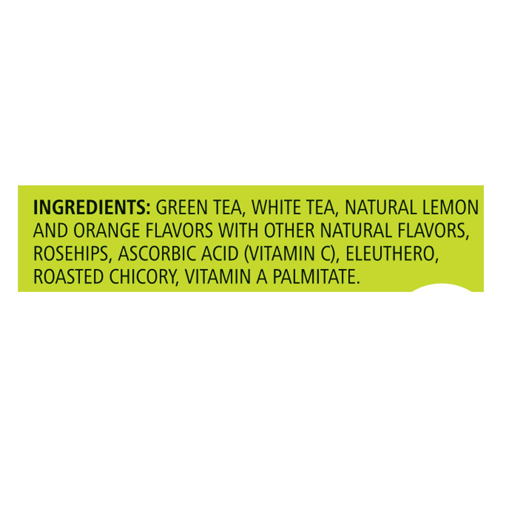 Celestial Seasonings Immune Support Green Tea tea bags ready to steep hot or iced.
