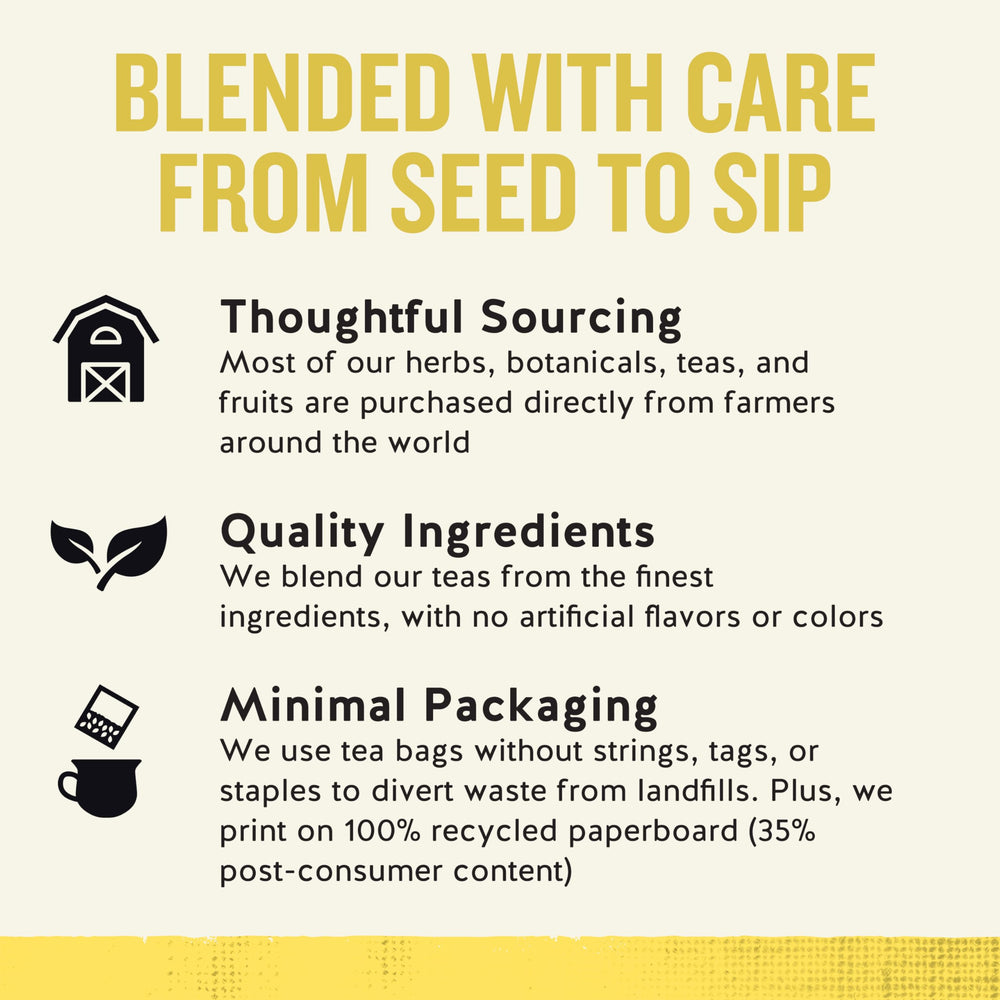 Pouring Lemon Zinger over ice creates a crisp, caffeine-free iced beverage.