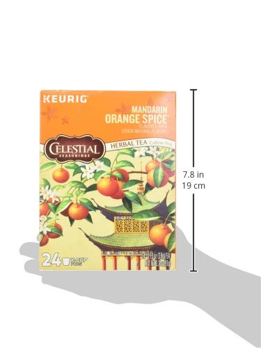 Aromas wafting from Celestial Seasonings Mandarin Orange Spice tea close-up