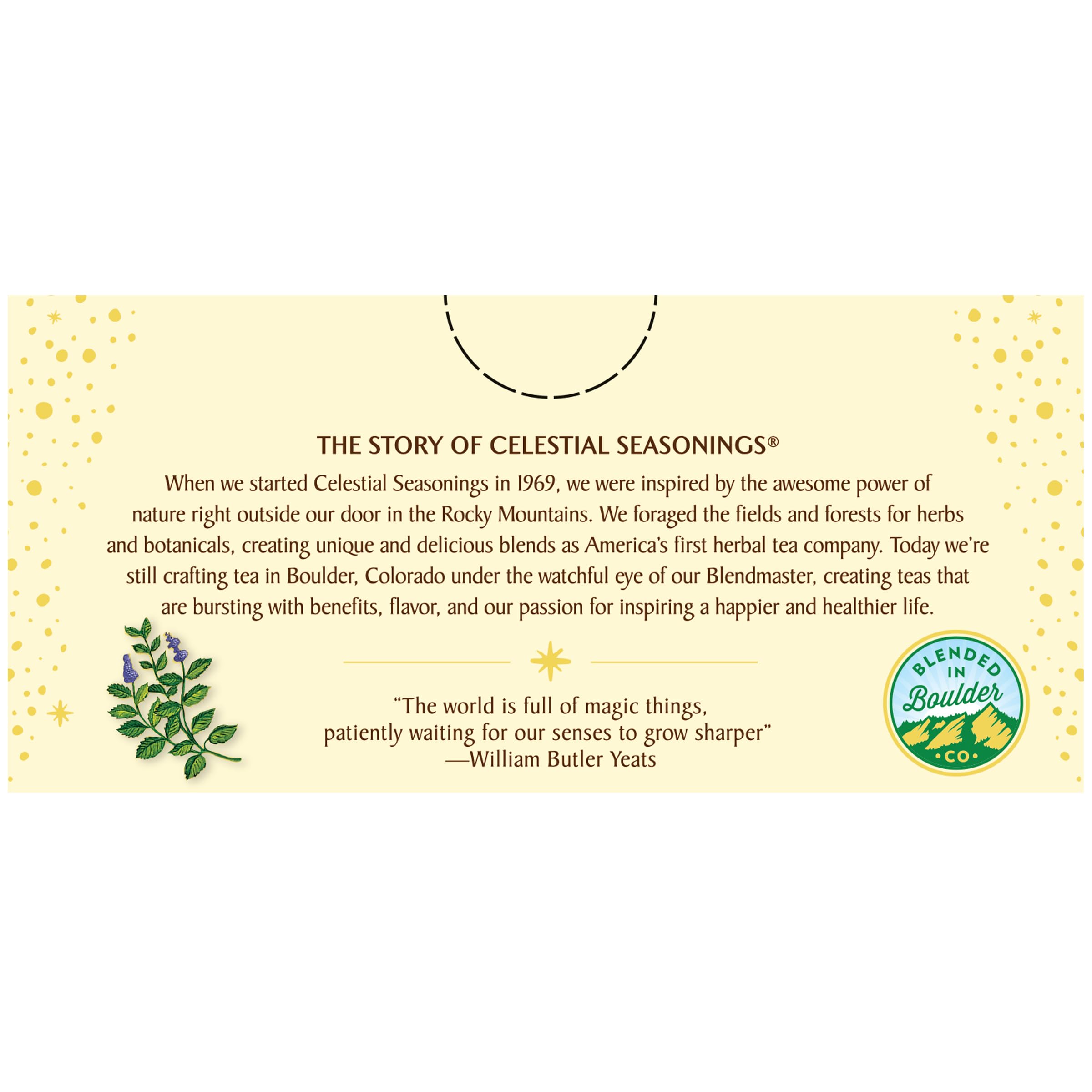Mint Magic herbal tea with all-natural ingredients for a comforting break.