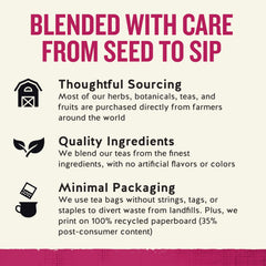 Celestial Seasonings Peppermint Tea box highlights six-pack convenience for home or office.