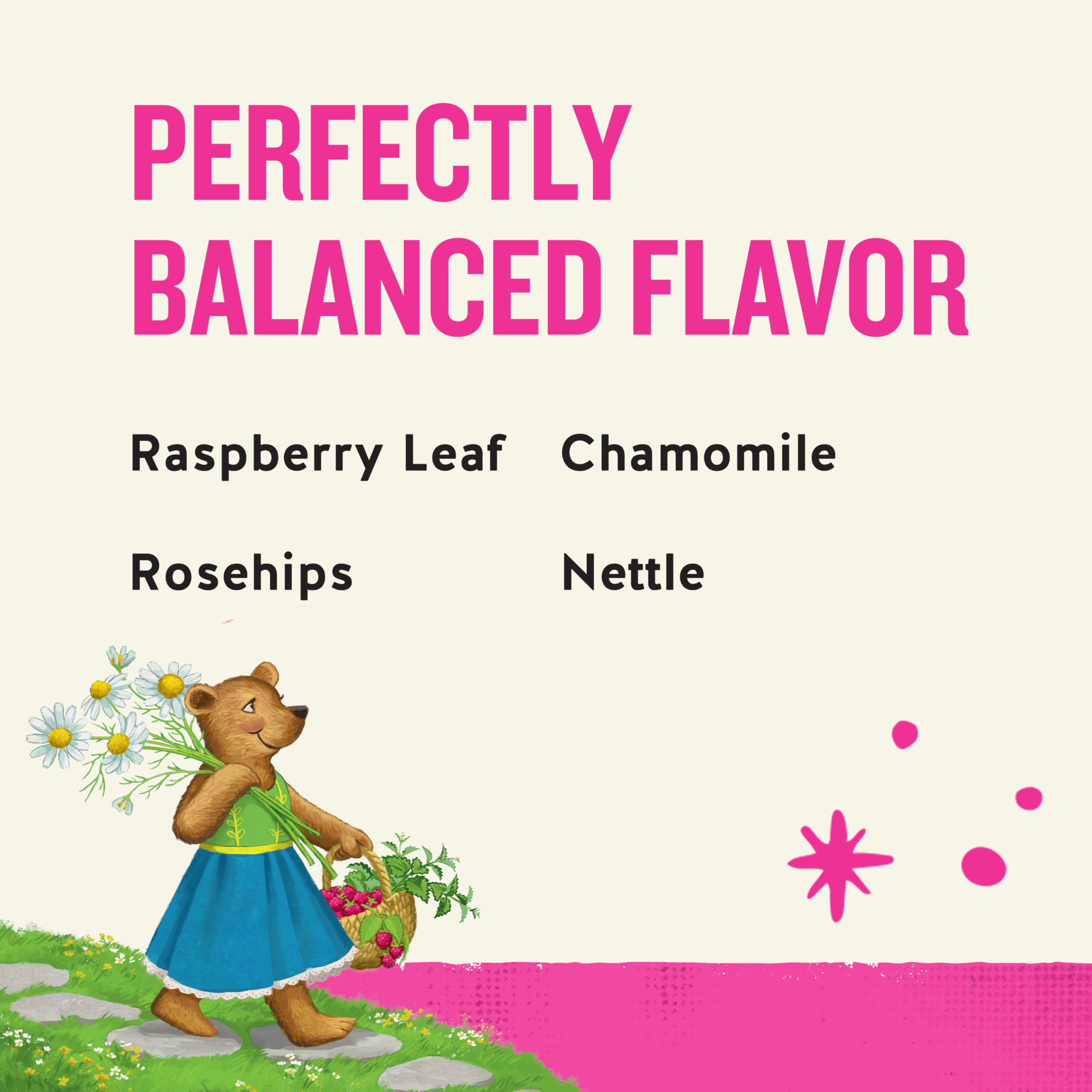 Celestial Seasonings SheWell Raspberry Leaf Tea ingredients — calming blend for gentle evenings