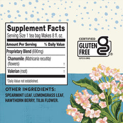 Celestial Seasonings Sleepytime Extra tea bags closeup highlighting valerian blend for relaxing evenings