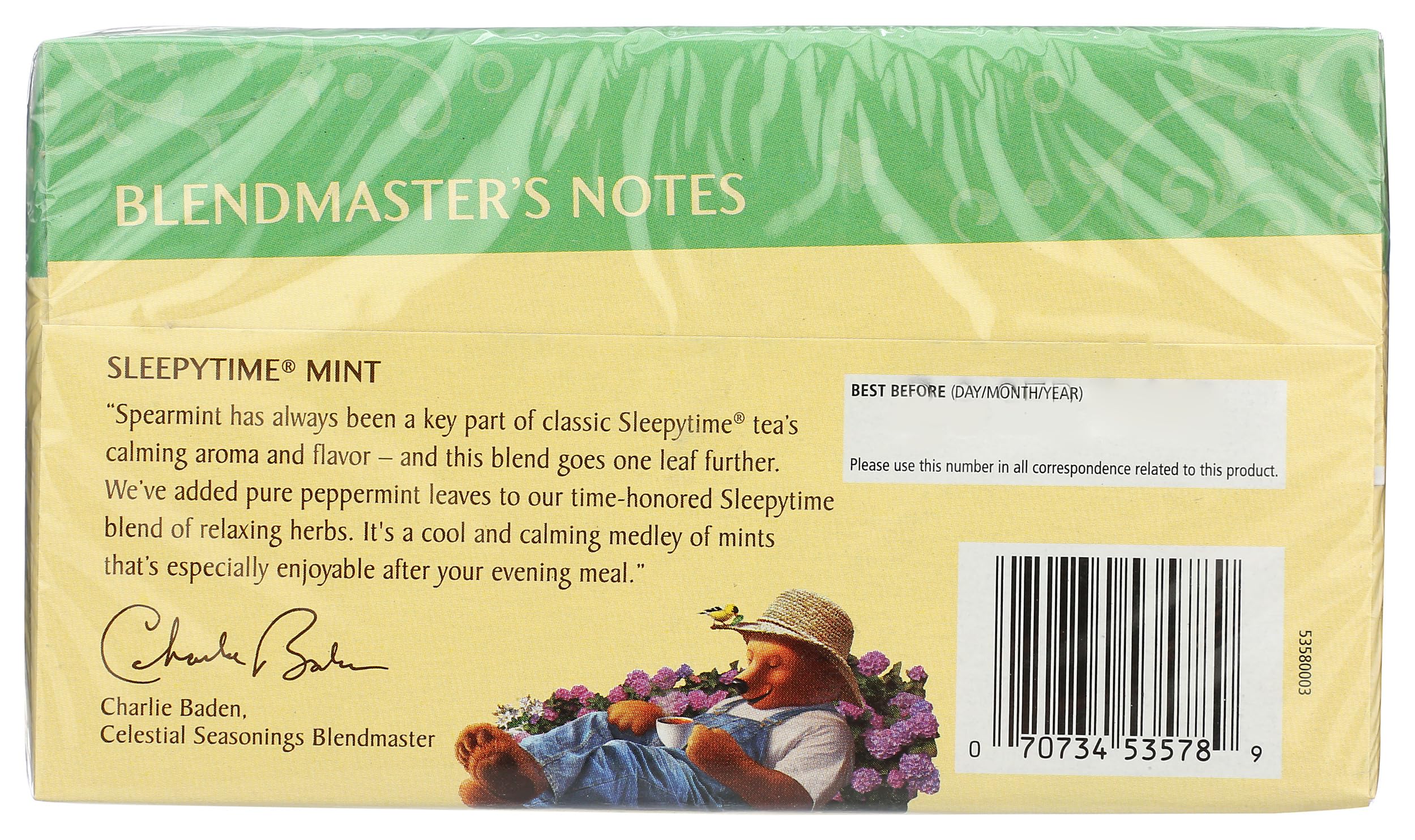 Steaming mug of Sleepytime Mint ready for a relaxing night.