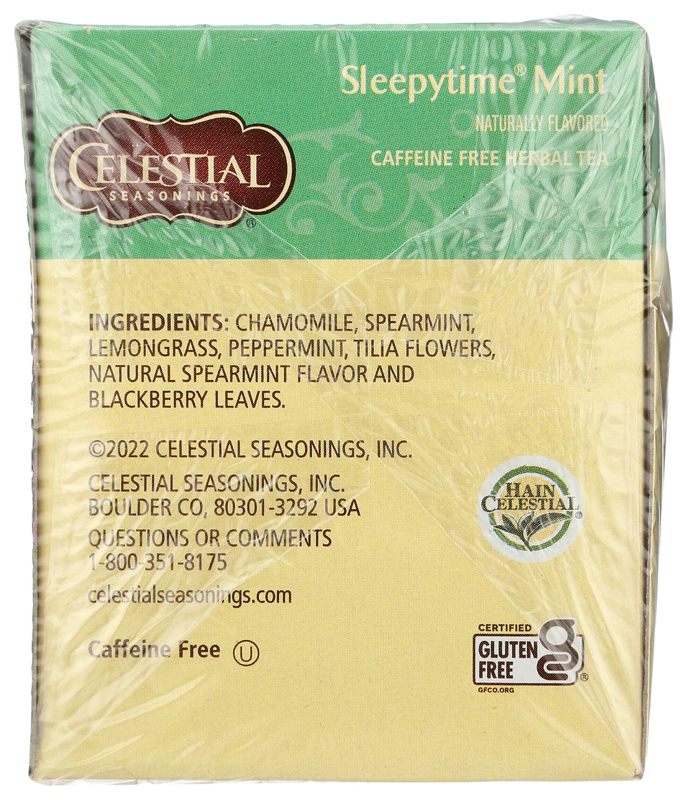 Bright kitchen with Sleepytime Mint box inviting a comforting routine.