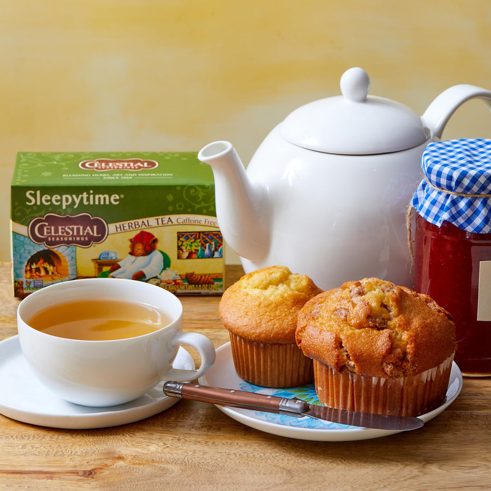 Six-pack Celestial Seasonings Sleepytime boxes for easy pantry storage