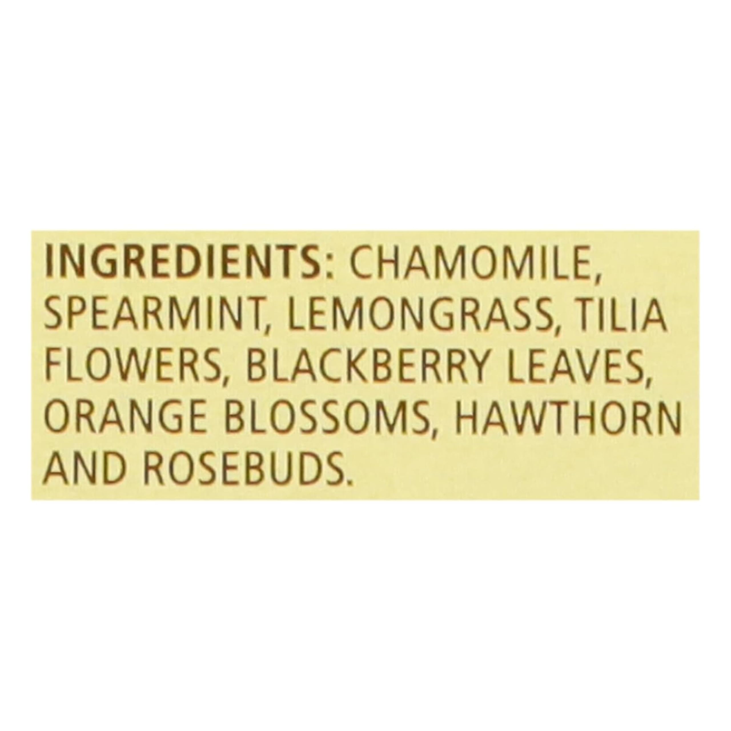 Sleepytime tea bags arranged neatly, natural option with no artificial colors or preservatives