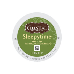 Brewing Sleepytime K-Cup into a warm mug