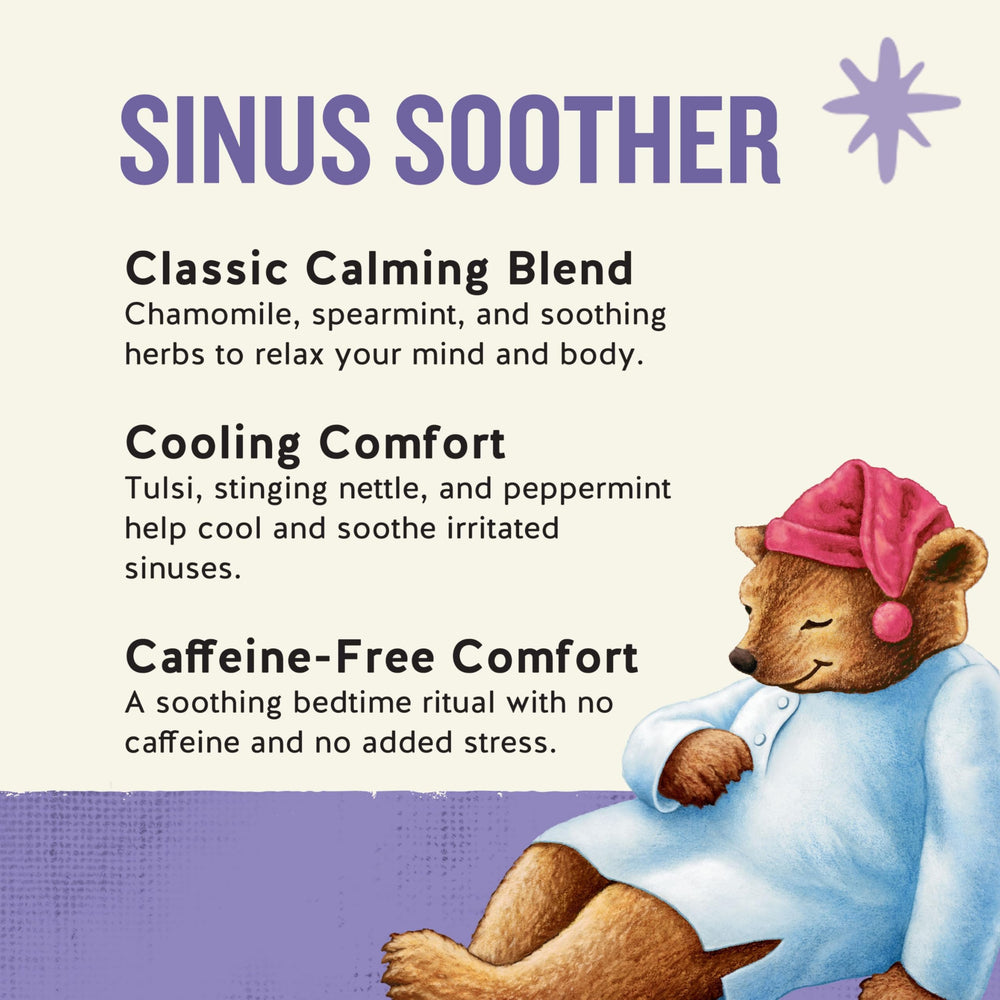 Celestial Seasonings Sleepytime Tea caffeine-free bags imply convenient anytime sip