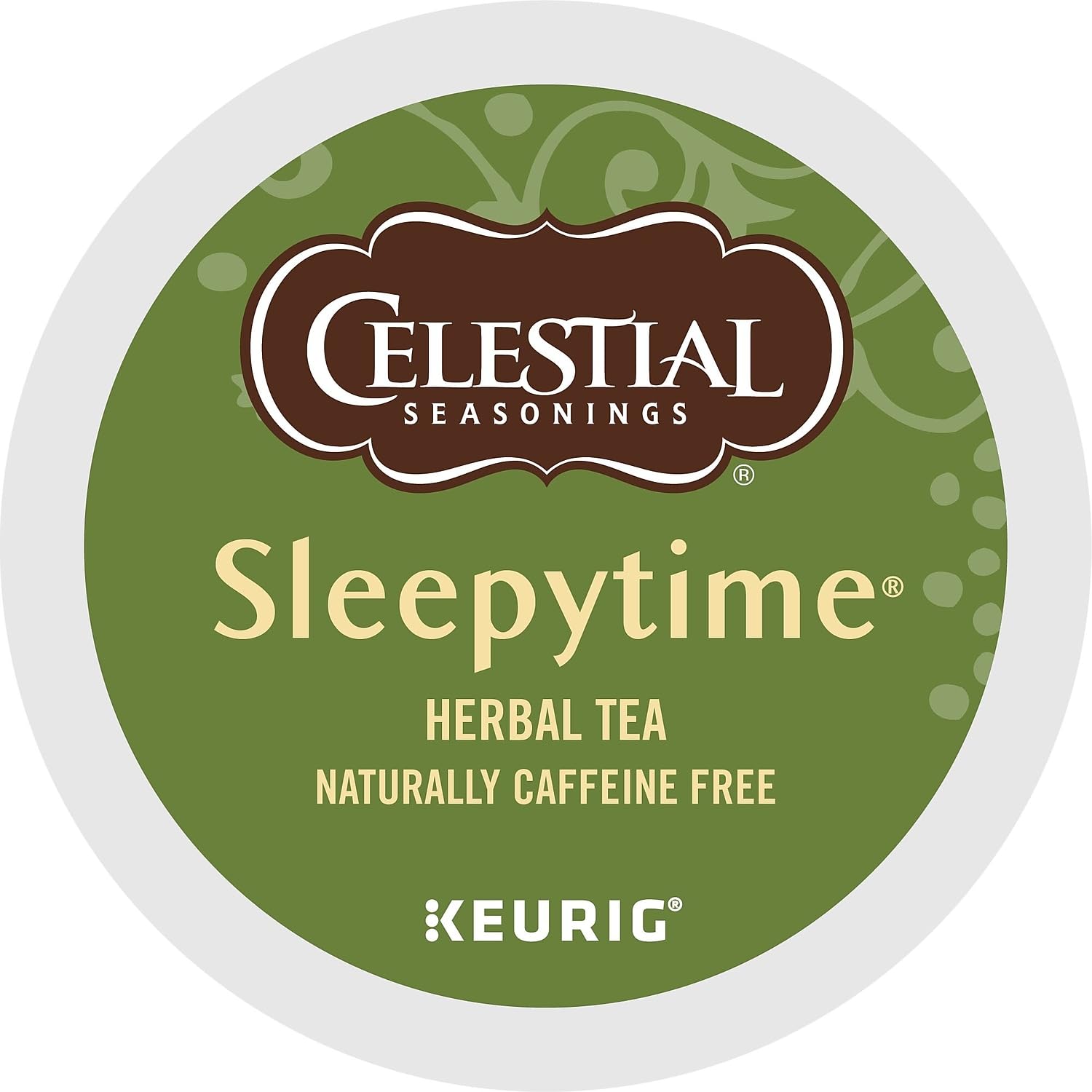 Celestial Seasonings Sleepytime packaging close-up highlighting chamomile and spearmint