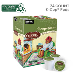 Celestial Seasonings Sleepytime K-Cups steeping in cup with soothing aroma