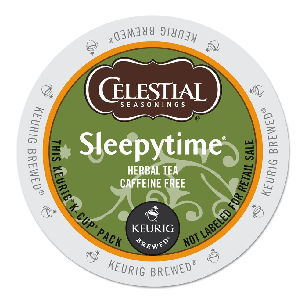 Celestial Seasonings Sleepytime K-Cup pack front for convenient relaxation