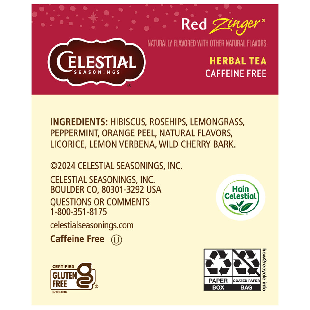 Celestial Seasonings steeping tea in hot water for 4-6 minutes