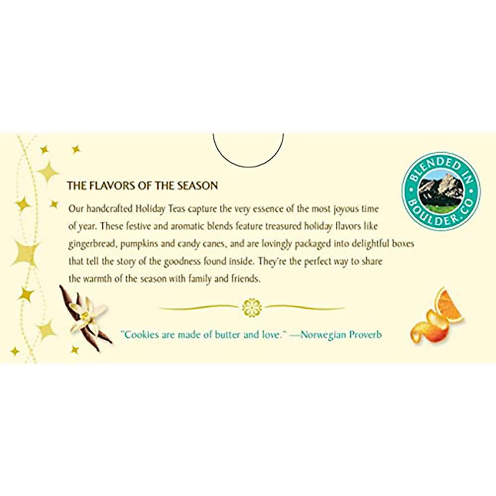 Steeping Celestial Seasonings Sugar Cookie Sleigh Ride in hot water for a cozy ritual.