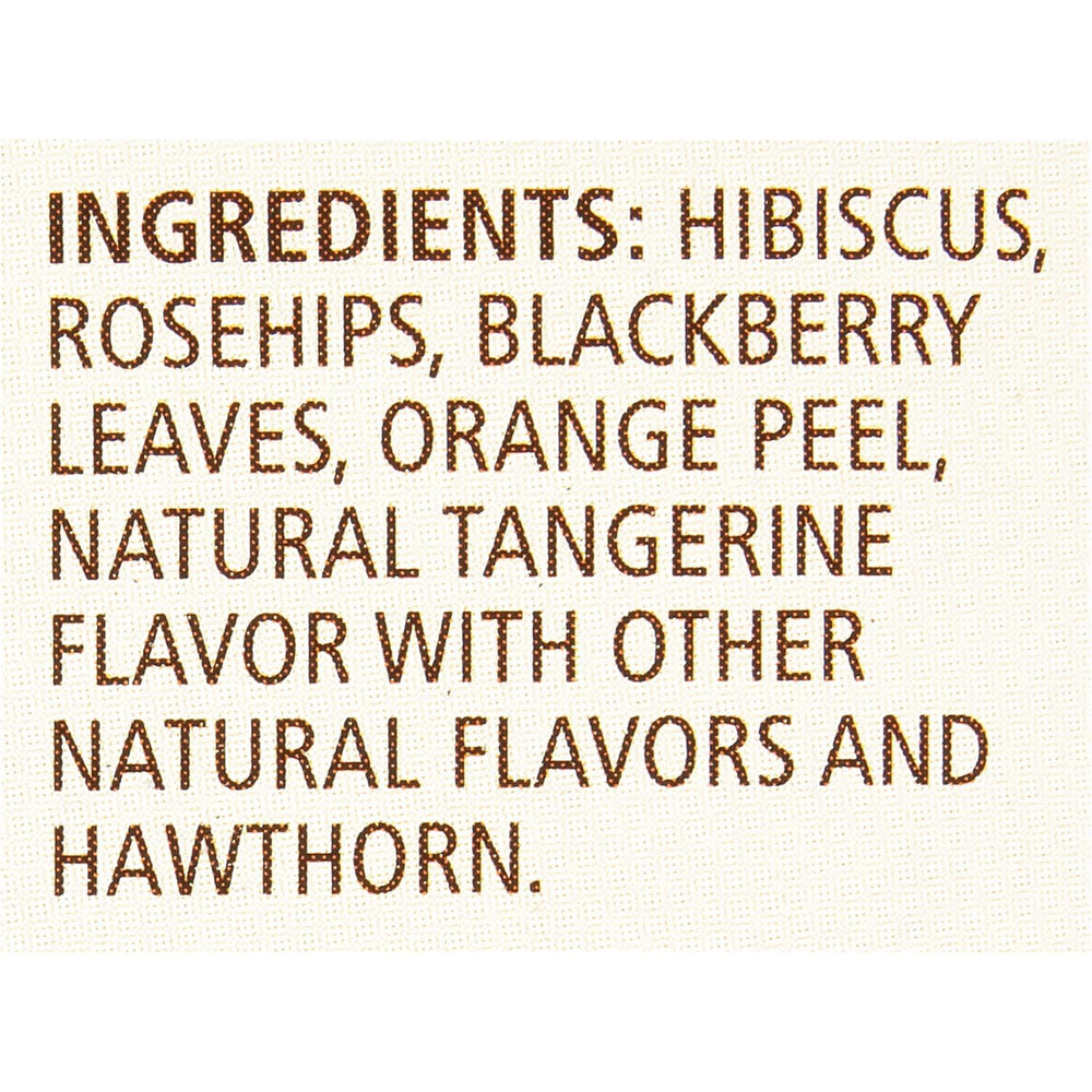 Boulder, Colorado-crafted Celestial Seasonings Tangerine Orange Zinger evokes a fresh, comforting experience