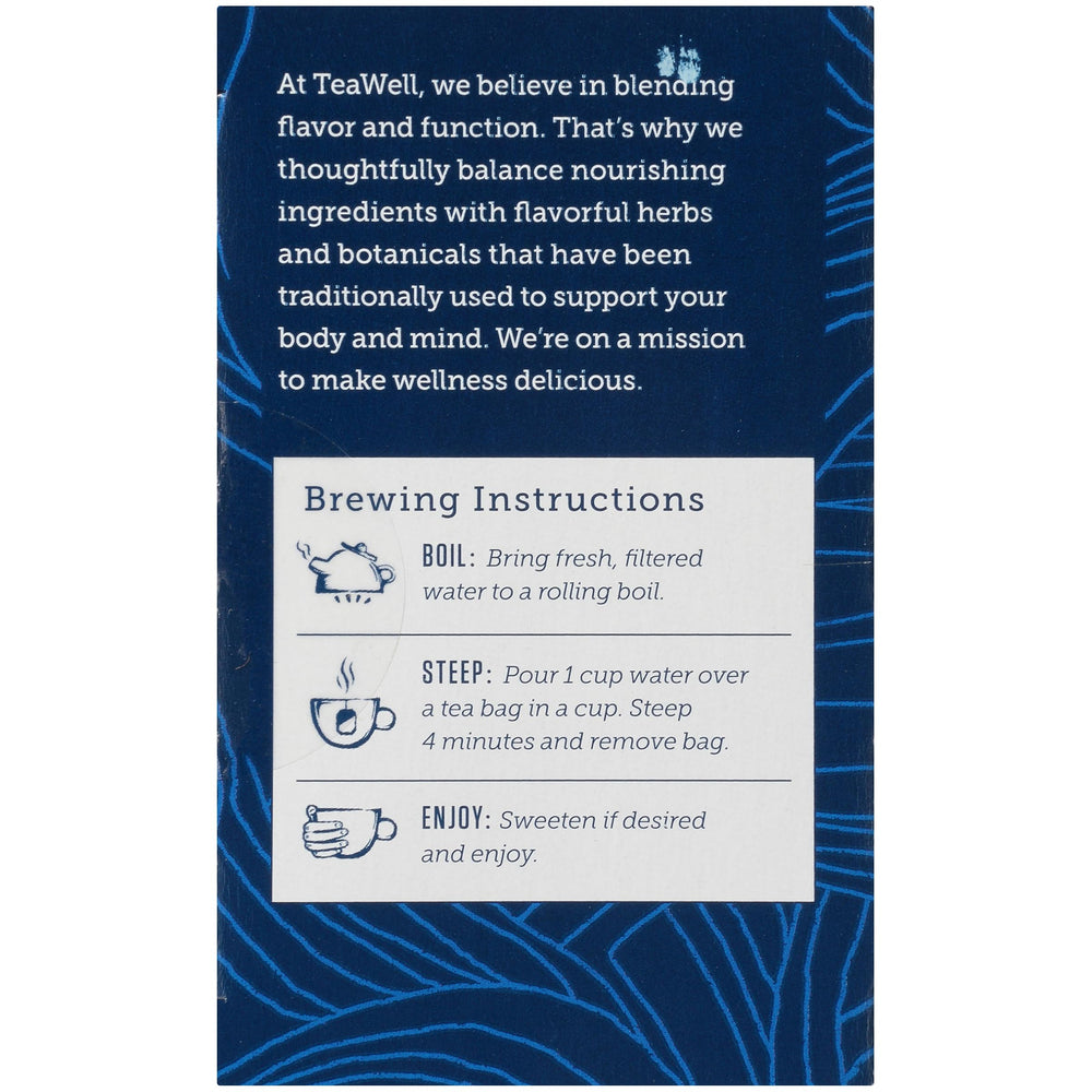 Celestial Seasonings TeaWell ingredients like ginger, fennel, chicory, and psyllium for soothing blends.