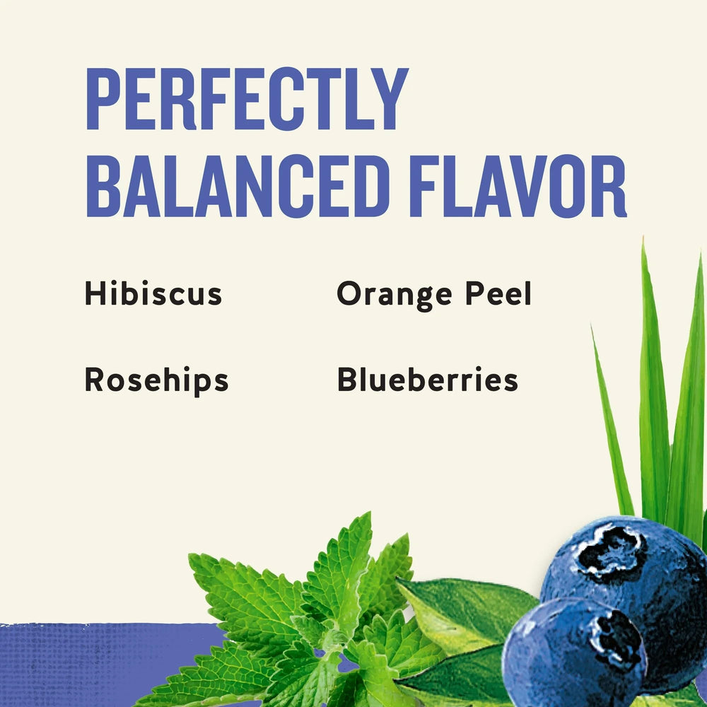 Celestial Seasonings True Blueberry tea aroma fills the kitchen during steeping