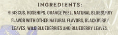 Celestial Seasonings True Blueberry Tea iced glass, refreshing summer option