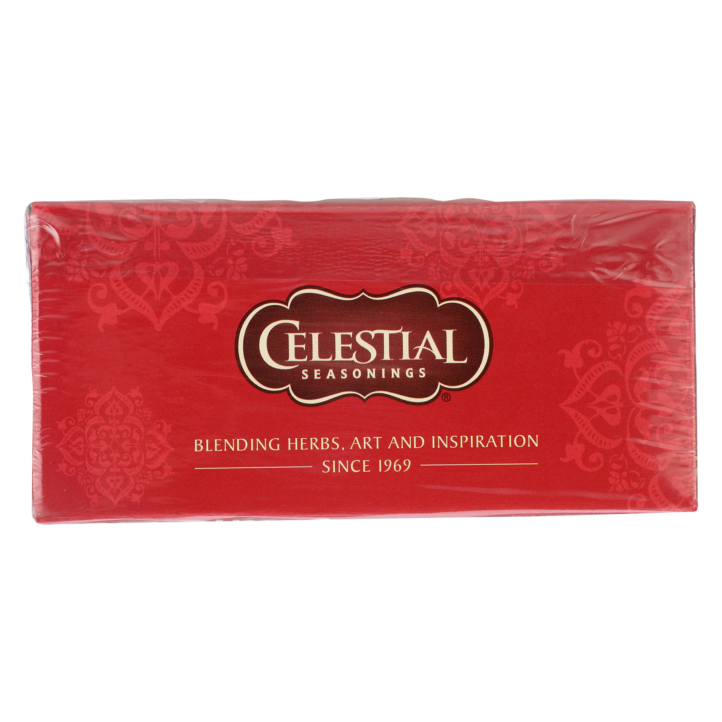 Vanilla Rooibos aroma from Celestial Seasonings pairs well with desserts.