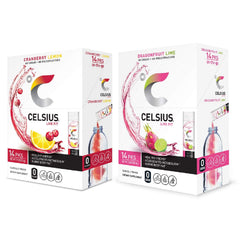 CELSIUS Dragonfruit Lime box shows ready-to-mix sticks for on-the-go energy.