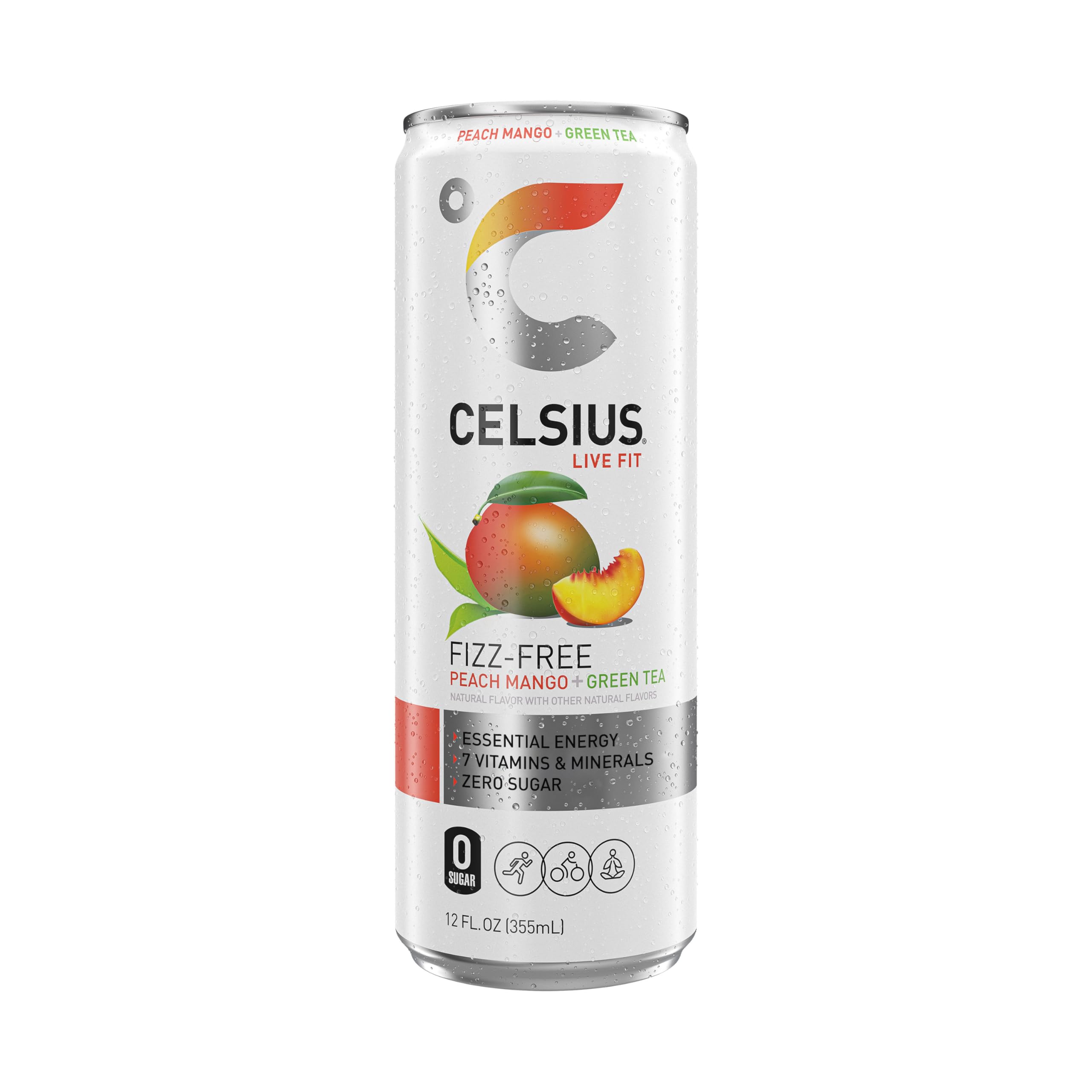CELSIUS gluten-free, kosher, and non-GMO badge graphic communicates inclusive options.