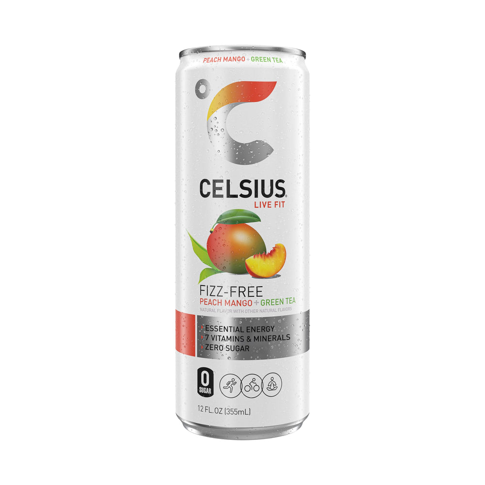 CELSIUS gluten-free, kosher, and non-GMO badge graphic communicates inclusive options.