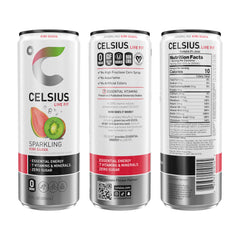 CELSIUS MetaPlus blend graphic highlighting green tea EGCG and ginger.