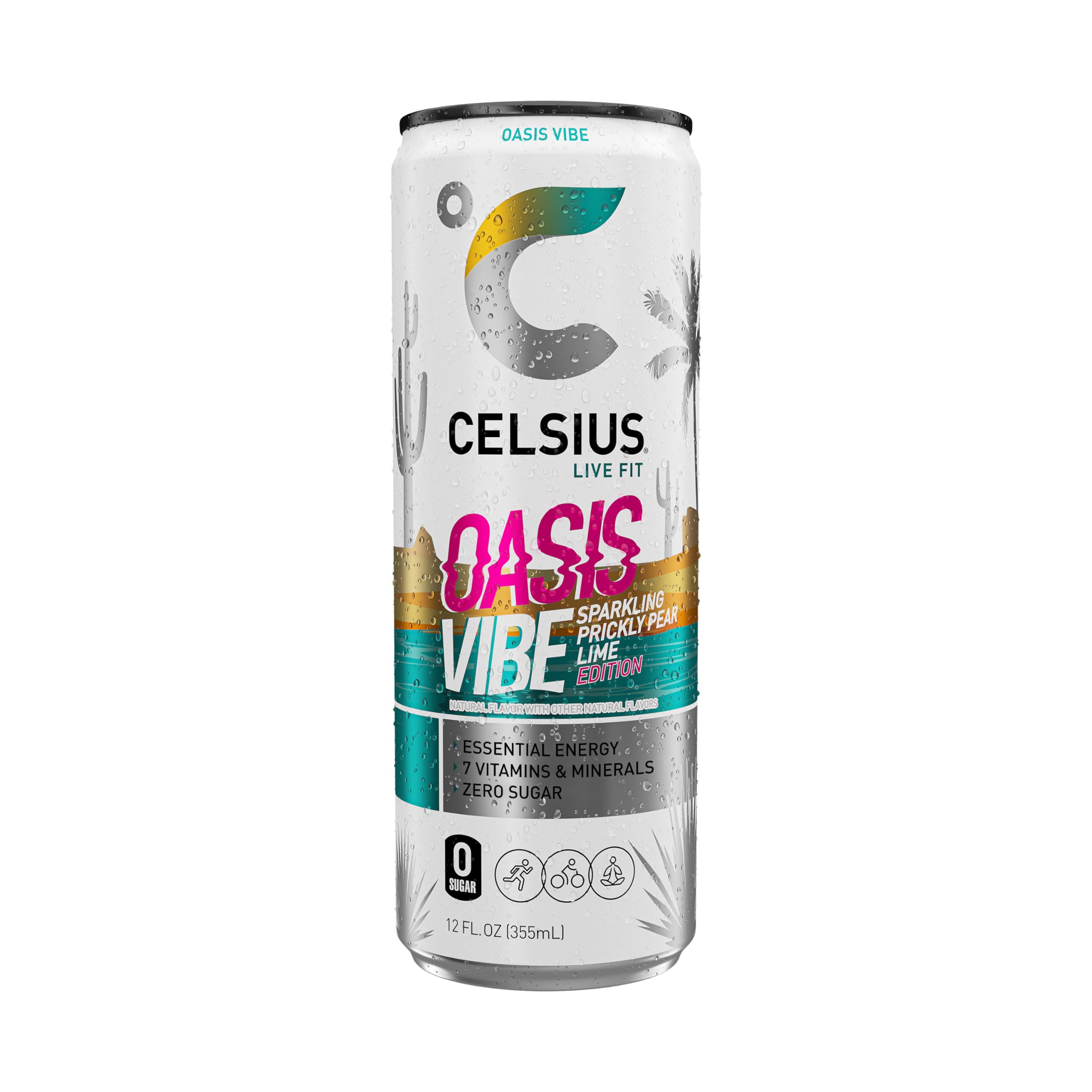 Label close-up highlighting no sugar and artificial color-free formula.