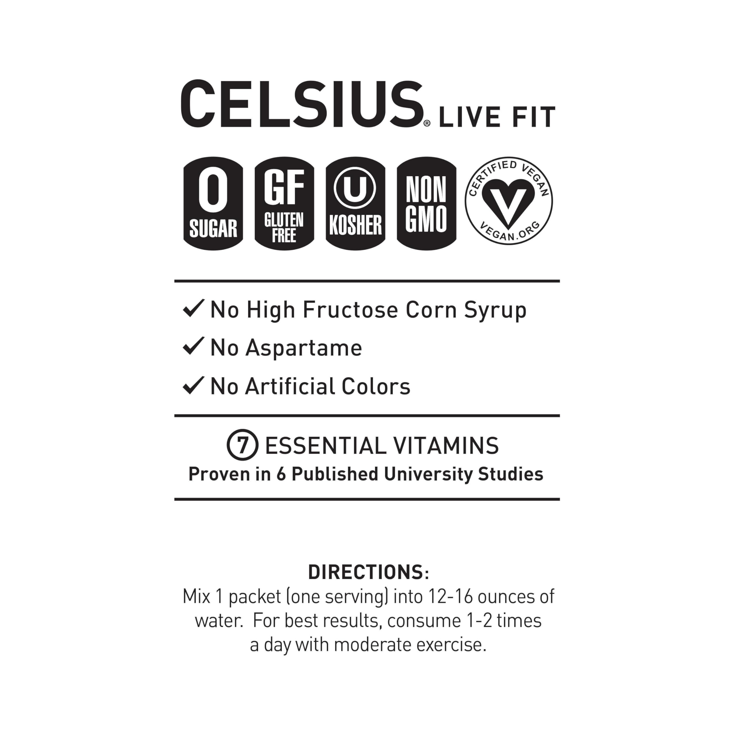 CELSIUS On-the-Go sticks are compact for travel and workouts.