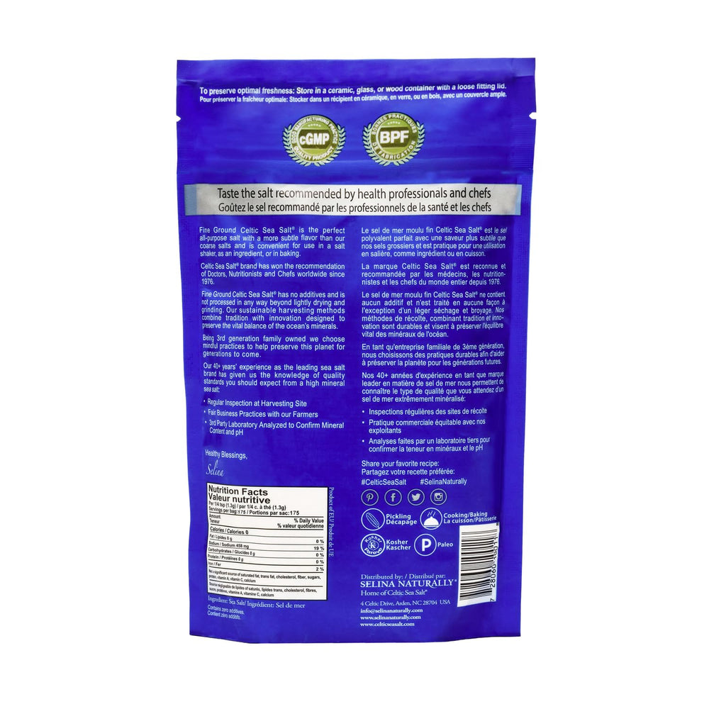 Heritage Celtic Sea Salt brand logo emphasizing family-founded quality since 1976.