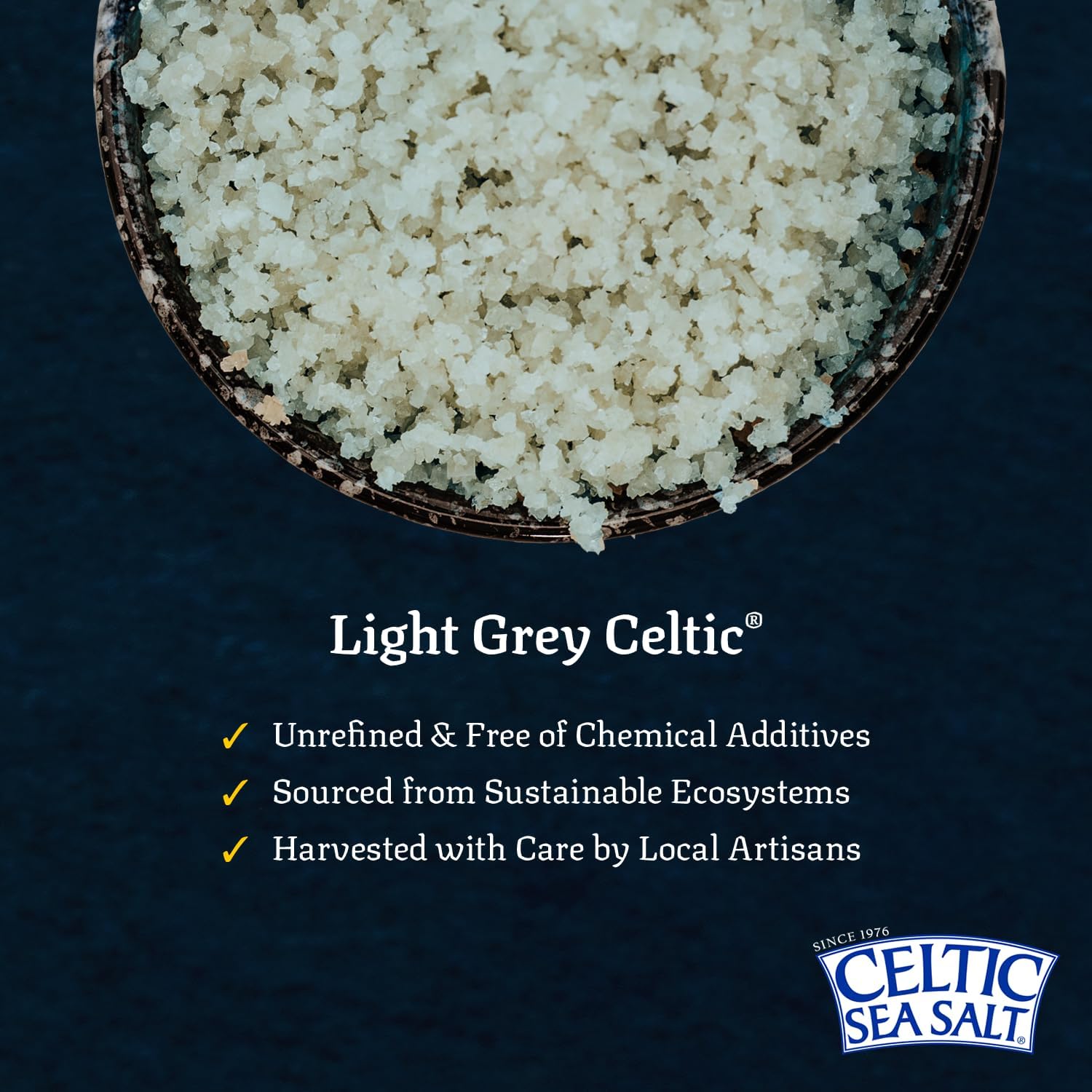 Celtic Sea Salt hand-harvest origin imagery