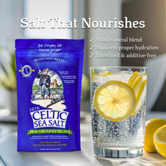 Celtic Sea Salt Kosher-certified badge signals trusted quality and purity.