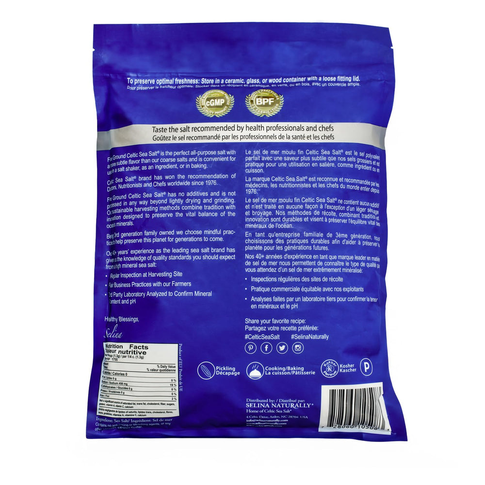Celtic Sea SaltKosher-certified seal signals trusted quality.