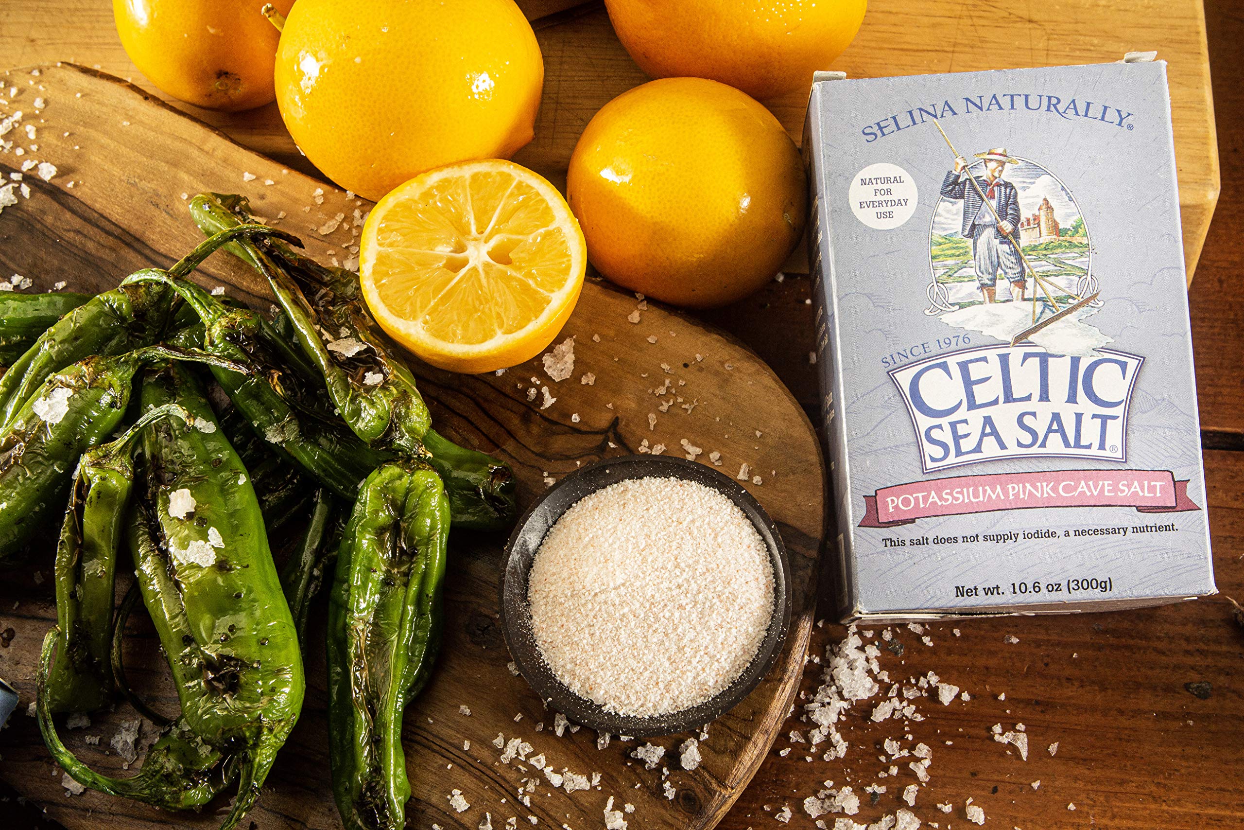 Celtic Sea Salt Pink Potassium Cave Salt in a shaker for precise sprinkling.