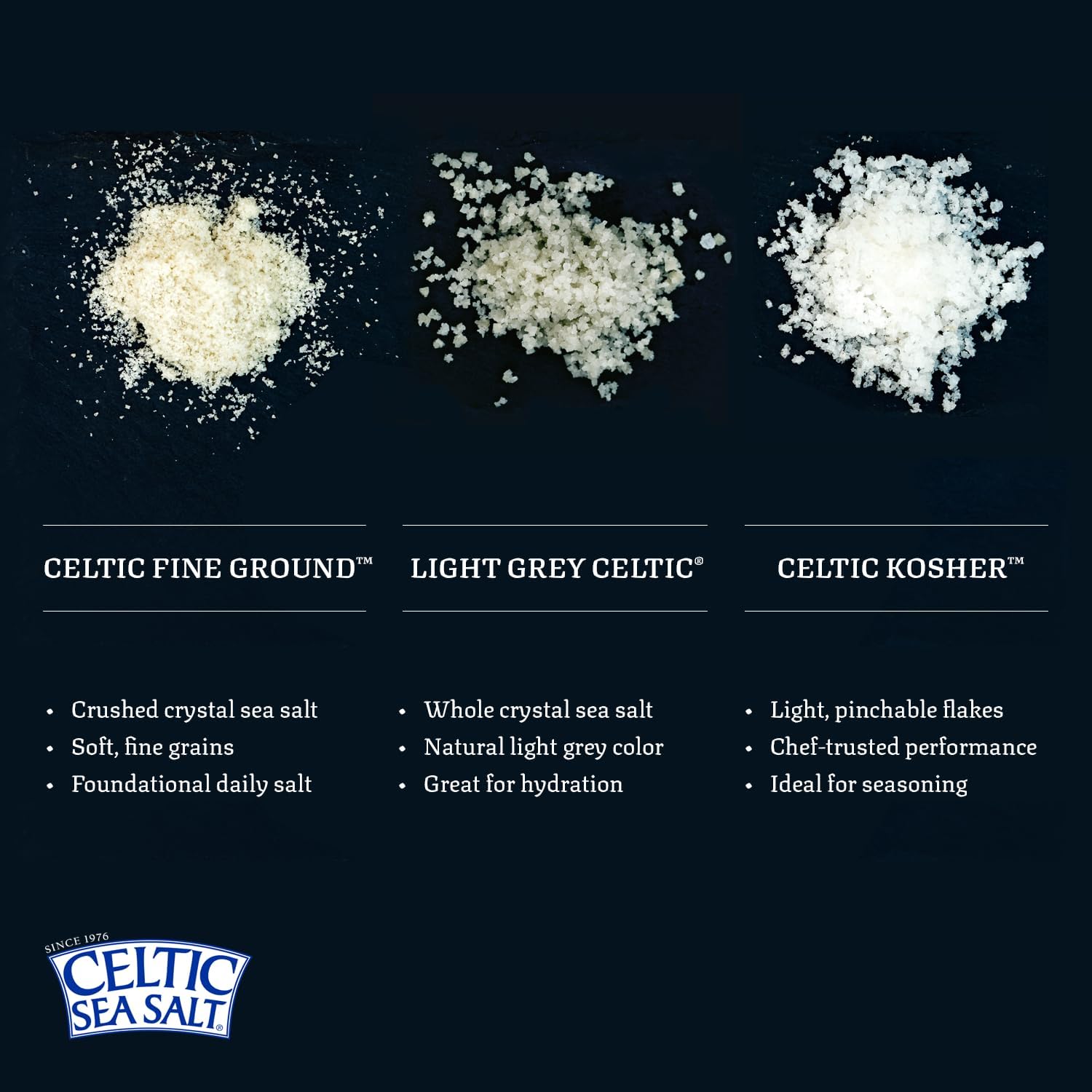 Celtic Sea Salt two-pack pantry option for family meals