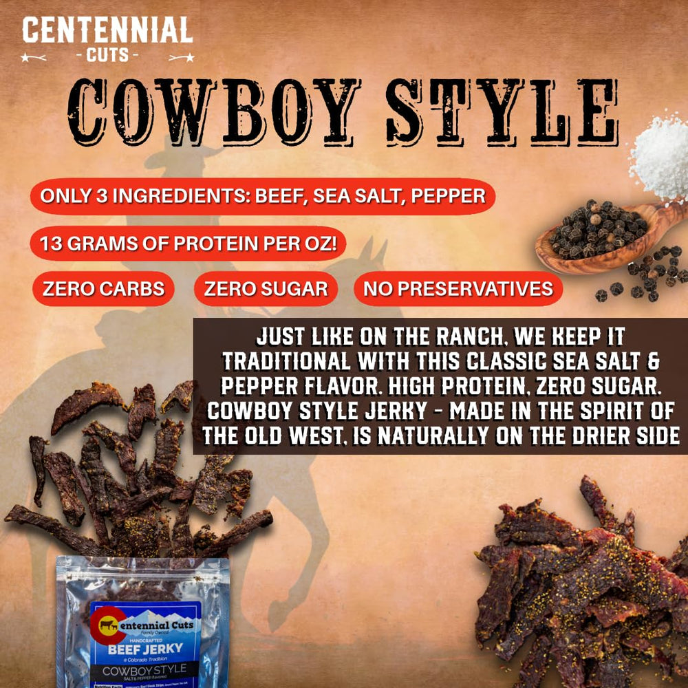 Centennial Cuts Beef Jerky protein per ounce feature highlighted