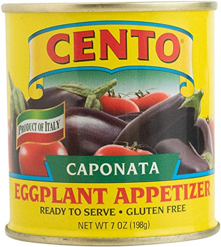 Cento Caponata pack of four cans - versatile Italian appetizer for antipasti or pasta