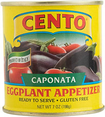Cento Caponata pack of four cans - versatile Italian appetizer for antipasti or pasta