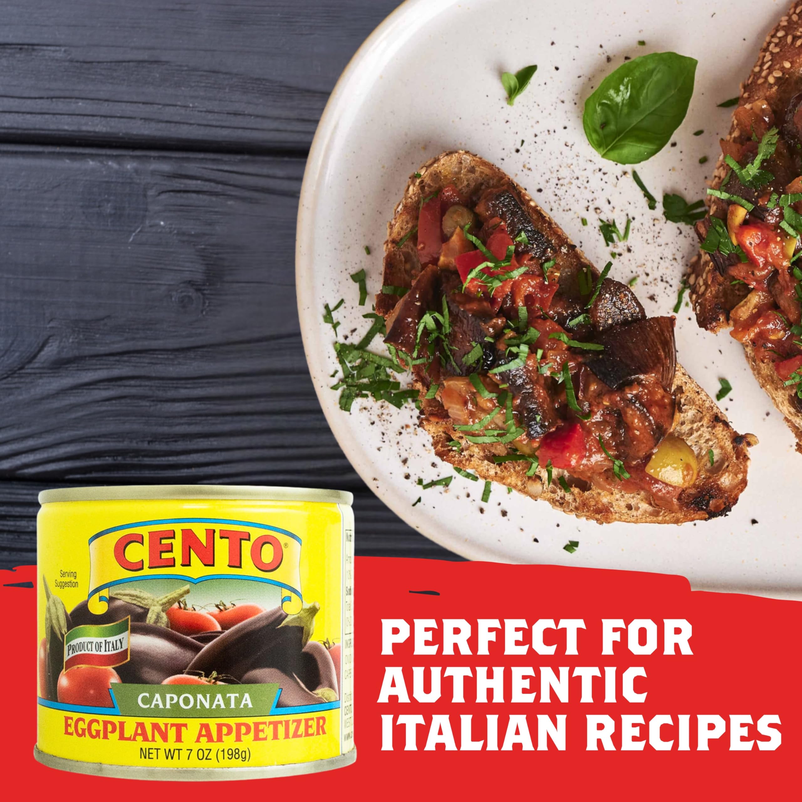 Cento Caponata sandwich filling elevates lunch with savory relish.