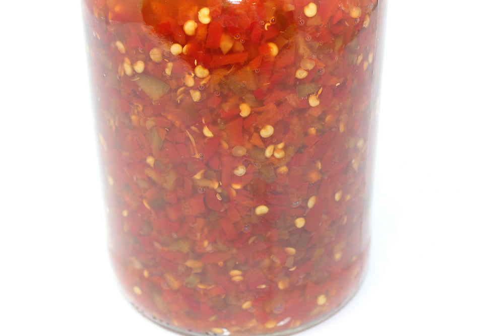 Cento Diced Hot Cherry Peppers ingredients photo emphasizes fresh peppers and simple zest.
