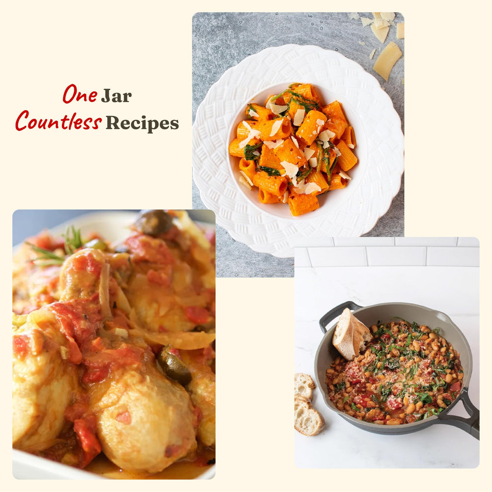 Cento Roasted Peppers pantry setup with Italian ingredients for easy meals.