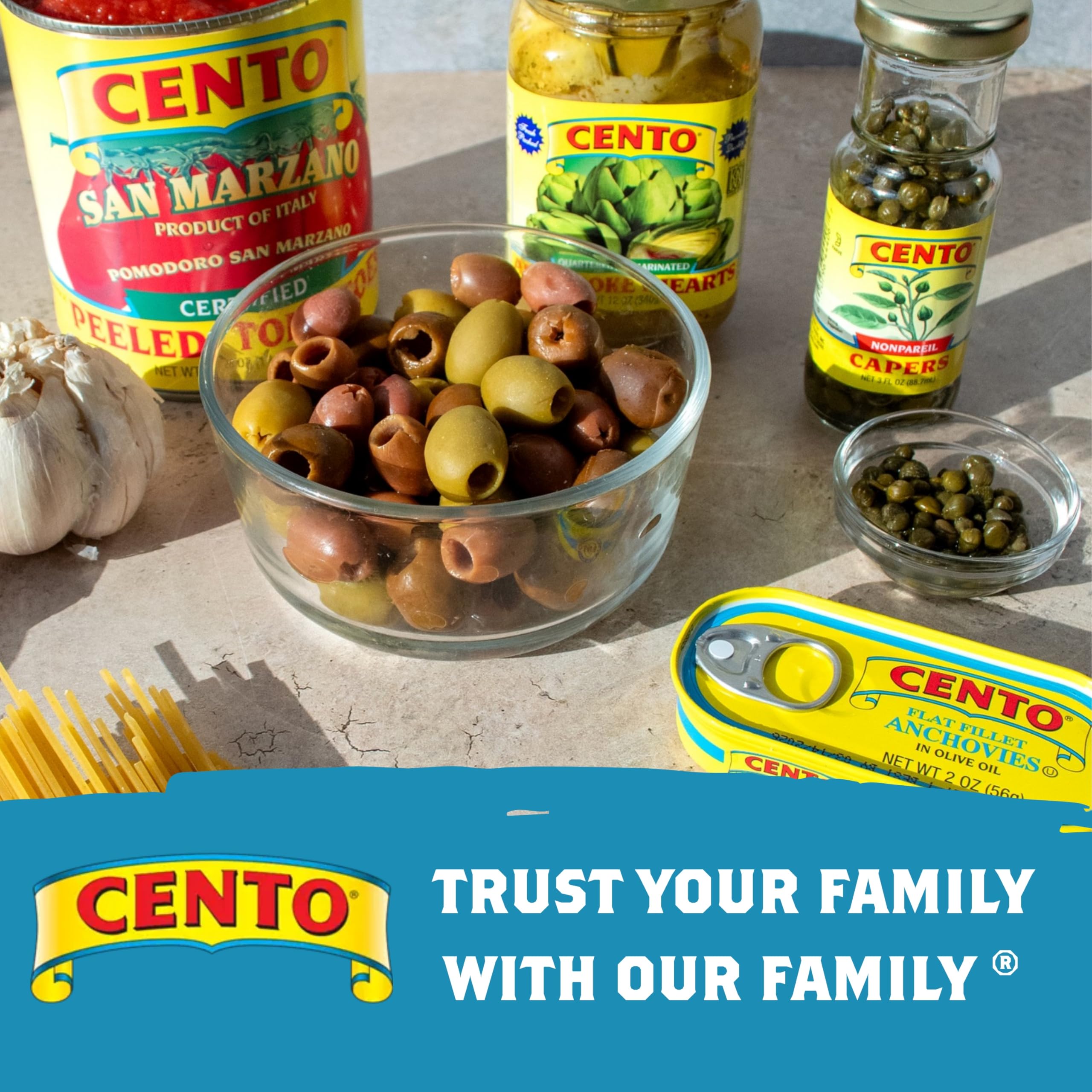 Cento sardines as pizza topping for rich umami flavor