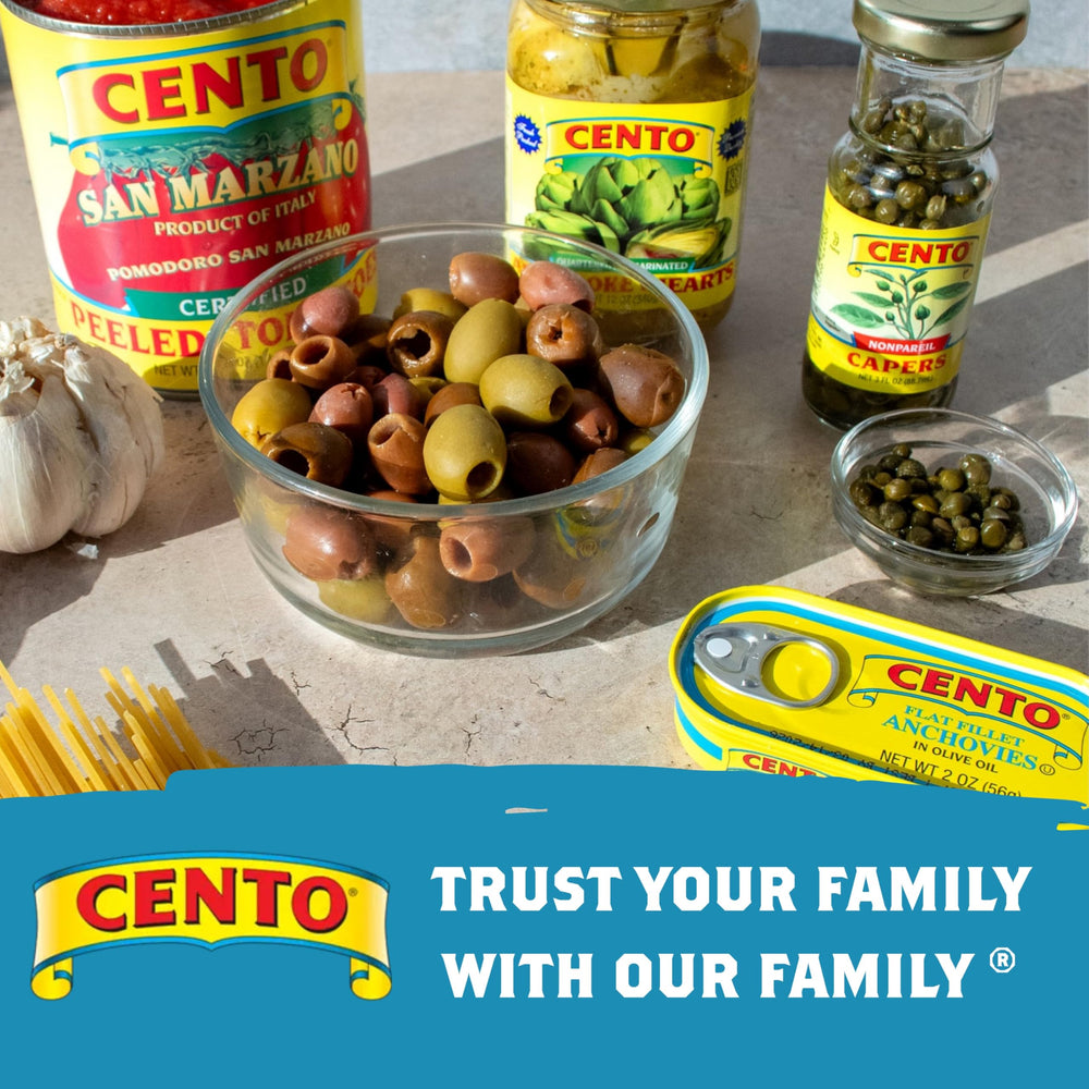 Cento sardines as pizza topping for rich umami flavor
