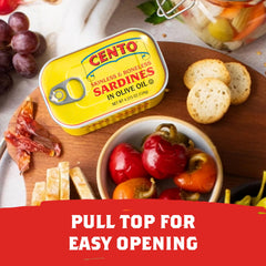 Cento sardines on a salad for protein and flavor