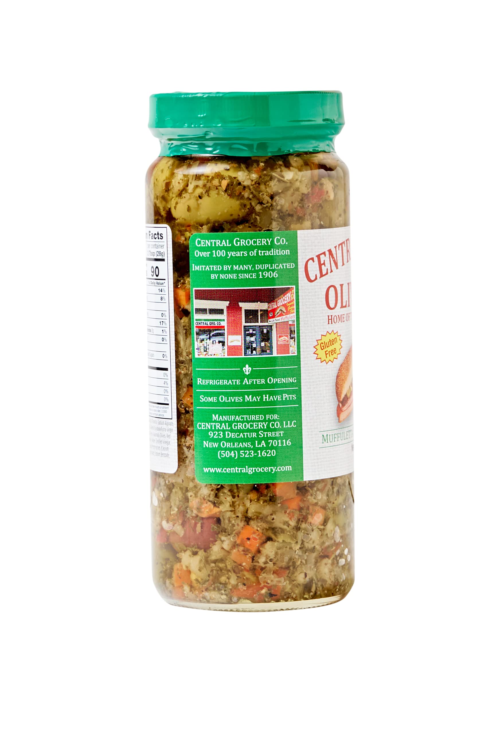 CENTRAL GROCERY Co. Olive Salad ingredients blend for Muffuletta and versatile recipes