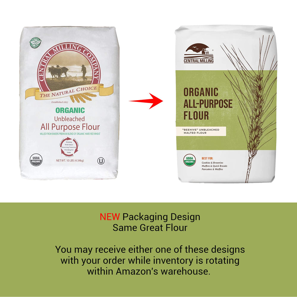 Certified Organic label on Central Milling packaging