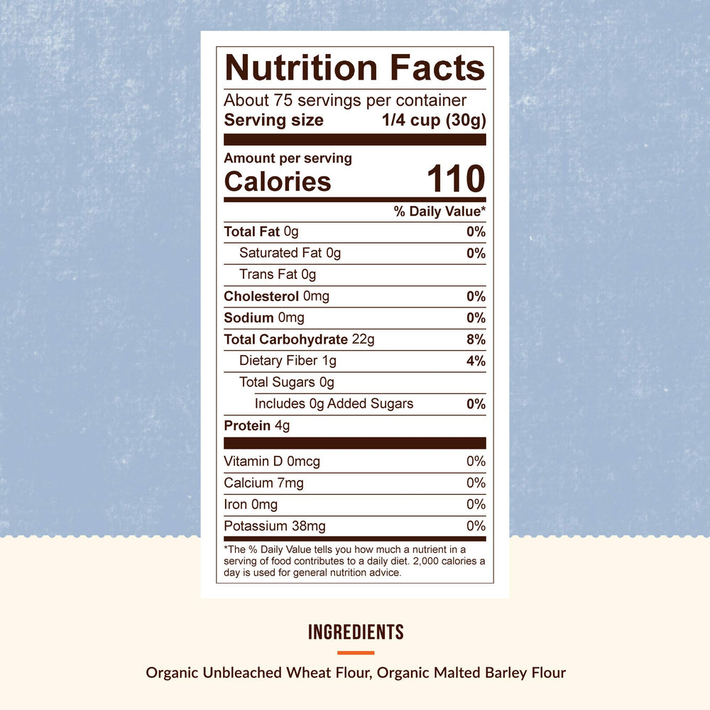 CENTRAL MILLING organic flour texture close-up reveals fine milled particles ideal for dough