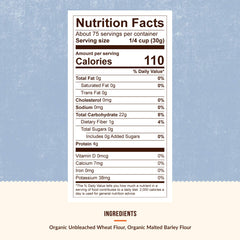 CENTRAL MILLING organic flour texture close-up reveals fine milled particles ideal for dough