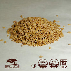 CENTRAL MILLING wheat berries bulk 25lb bag, convenient for home milling or long storage.
